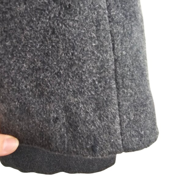 Womens 6 Fall Winter Warm Casual Hooded Dark Gray Black Peacoat Kristen Blake - Picture 12 of 16